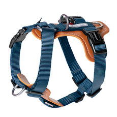 Hidream 啵啵系列 狗狗工型防暴衝胸背帶, 雲山藍, M, 1個