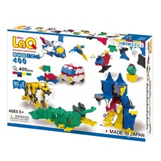 LaQ 初心組 400片積木玩具 啟發創意 培養空間概念, 多色, 1盒