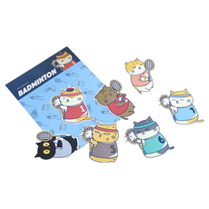 黃阿瑪的後宮生活 後宮運動會防水貼紙包 尺寸: 約6cm, 棒球系列, 1個