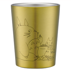 Skater TOTORO 不鏽鋼杯, 金色 + 黑色, 1個