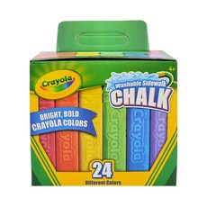 Crayola 繪兒樂 可水洗戶外粉筆, 混合顏色, 24支