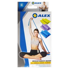 ALEX SPORTS 丹力 伸展彈力帶 C-4702 重型 厚度0.65mm 6歲以上, 藍色, 1條