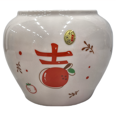 新食器 佛跳牆, 白色 + 紅色, 1個