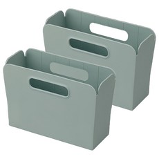 inomata 日本粘毛桌面飾品收納盒, 藍色, 2個