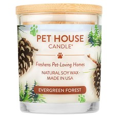 PET HOUSE 室內寵物香氛蠟燭 - 翡翠松林，美國製，天然大豆蠟, 255g, 1罐