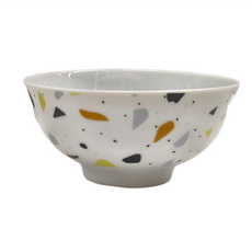 Homely Zakka 陶瓷餐具 圓形飯碗 直徑11.5 x 5.5cm 180g, 水磨石紋, 1個