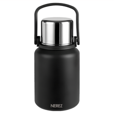 NEREZ 耐樂斯 不鏽鋼提式保溫壺 800ml, 曜石黑, 1個