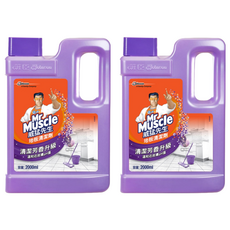 威猛先生 地板清潔劑 有效去污 地板快乾不黏腳 提供清潔芳香的全新升級體驗 溫和配方, 2L, 2瓶