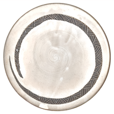 美濃燒 粉引旋9皿 日本製 混和顏色 九吋盤 餐盤, 1個