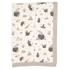 little unicorn 寶寶純棉毯, 萬聖貓咪 米色