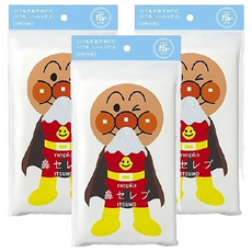 nepia 王子 麵包超人 雙保濕柔膚面紙 100%原生紙漿 食品級保濕成分 嬰兒油 40組雙層, 1入, 3包