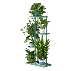 京太陽 加強款方形園藝花架 5盆, 綠色