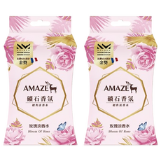 AMAZE 森林擴香 礦石香氛 玫瑰淡香水 Set 法國NDA設計大獎 專利天然礦石香氛包, 60g, 2盒