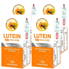 Dr.Life 葉黃素液態滴劑, LUTEIN EX VITAL EYES, 高效保護眼睛健康, 30g, 4瓶