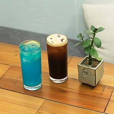 Narsha Living 玻璃高球杯 480毫升, 黑色, 2個