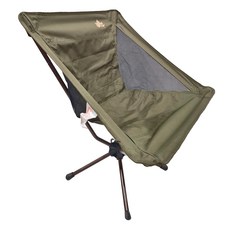 LOGOS 大地棕色收折椅，尺寸(約)58 x 58 x 71cm (坐高41cm)，耐重(約)150 kg, 大地綠, 1個