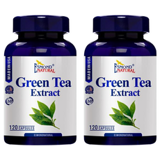 ESMOND NATURAL 愛司盟 綠茶菁萃膠囊食品 120顆x2罐組，健康維持，促進新陳代謝, 2罐, 102g