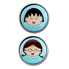 Miravivi 櫻桃小丸子口罩香氛扣 藍色 1組 - 可愛造型