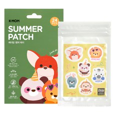 MOTHER-K K-MOM 小淘氣長效精油防蚊貼片 24入 24小時驅蚊 天然精油 不含DEET, 1包