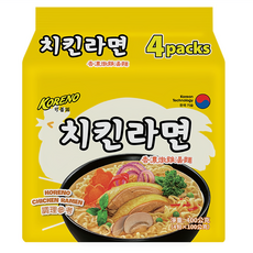 KORENO 可蕾諾 香湯燉雞湯麵 100g, 4包