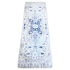 Style Boat Market 多功能瑜珈墊, 仿麂皮絨布, 3mm加厚款, 173 x 61cm, 朦朧藍灰色, 1個