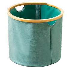 ORANGE PLUS 悅康品家 摺疊收納袋 圓形, 綠色, 1個