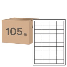 鶴屋 A4三用電腦標籤 B2848 48 x 28mm 100號, 40格, 105張