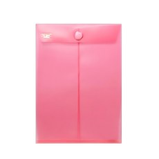 HFPWP 台灣製 環保無毒 防水直式黏扣式文件袋 資料袋 公文袋 板厚0.18mm 10入, A4, 1組, 紅色