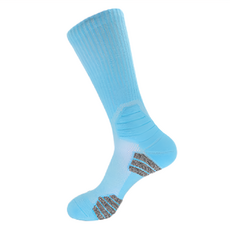 透氣機能中筒騎行襪, 65 北卡藍, 1雙