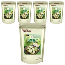 元氣家 芭樂脆片, 新鮮芭樂製成, 真空脫水, 無添加人工色素香精不含防腐劑, 100g, 5包