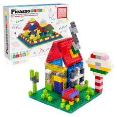 PicassoTILES 畢卡索 磁力片積木組，259塊積木, PI26851, 1盒