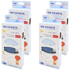 PERFECT 普惠醫工 韓版KF94魚型4D立體幼幼醫用口罩, 丹寧藍, 10片, 4盒