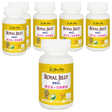 Bee Zin 康萃 日本高活性蜂王乳芝麻素, 助眠, 含燕窩酸, 維生素E抗氧化, 30顆, 6罐