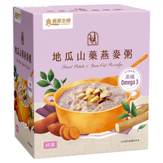 義美生機 地瓜山藥燕麥粥 10包入 (高纖/無添加/即食燕麥片), 30g, 1盒