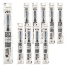 Pentel 飛龍文具 ENERGEL 0.5極速鋼珠筆筆芯 LRN5TL, 石灰, 10支