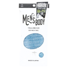 YOKOZUNA 橫鋼 男性擦澡巾 起泡洗澡巾 日本沐浴巾 軟款 28 x 110cm, 淺藍色, 1條, 2條