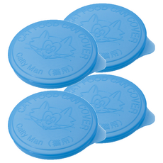 CattyMan 貓用 罐頭保鮮蓋 替換用 蓋上保鮮防變質 防止冰箱異味 含抗菌劑 適用於直徑86mm罐頭, 4個