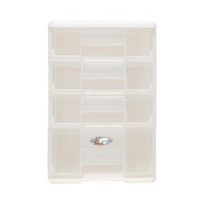 livinbox 魔法收納力玲瓏盒 B5-PC13 半透明視窗設計, 白色, 1個