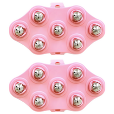 Tamsaa 不鏽鋼球按摩球 粉色 2個