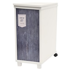 TEnma 天馬 INTERIOR BOX上掀式多功能附輪收納櫃 大尺寸 輕量PP塑膠材質 環保安全, 牛仔紋, 1個