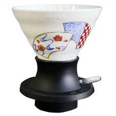 HARIO 好璃奧 橘吉 V60浸漬式濾杯 聯名款 T-SSDC-200-W-ST 扇面, 1個