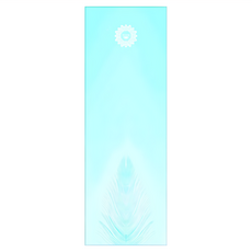 Miracle 墨瑞革 乾溼止滑專業加寬加長瑜珈舖巾 淨藍初心, 185 x 63cm, 1件