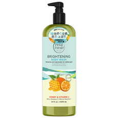 Petal Fresh 維他命C亮白沐浴乳 家庭號 - 蘊含維他命C和有機蜂蜜成分, 1L, 1瓶