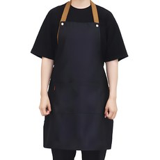 CofV 可調節長度多用途生活防水圍裙, 黑色, 1個