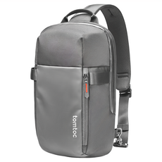 tomtoc 城市隨行 輕量機能 斜肩包 黑色, L(400 x 250 x 120mm)