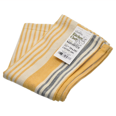 DULTON 100%印度綿 家事布 擦拭巾 70 x 50cm 黃色/海軍藍, 1個
