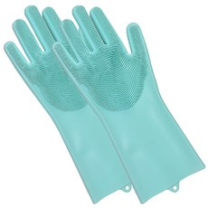 Home Star 多麼潔 魔法矽膠多功能清潔手套 矽膠材質安全無毒 柔軟刷毛 耐熱佳 粉紅/粉綠, 1雙