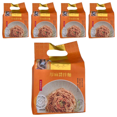 悅善廚 厚麻醬拌麵 Set, 附香辣油包, 純素 Vegan, 3入, 15包