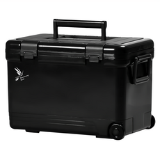 SHInWA 伸和 Holiday保冷冰箱，堅固耐用，不鏽鋼螺絲固定，柔軟提手, 黑色, 27L