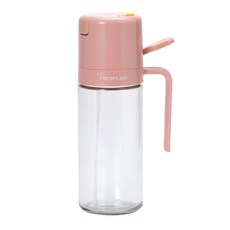 NEOFLAM 台灣原廠公司貨 兩用玻璃油壺 蜜桃色, 550ml, 1個